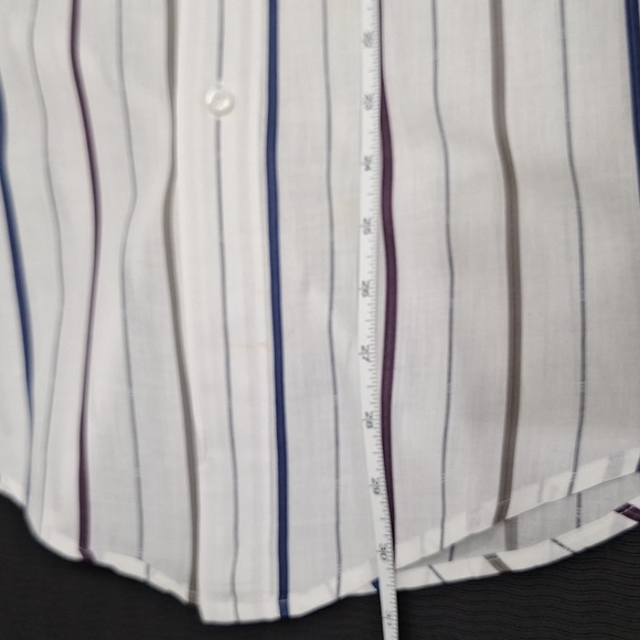 CHRISTIAN DIOR Monsieur Striped Button Down Dress Shirt - Picture 7 of 10